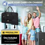 LUOCIP Large Women Travel Duffle Bag, Carry on Bag with Wet Toiletry Pocket for ... - Image 4