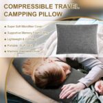 Ivellow Travel Pillow Compressible Camping Pillow for Sleeping Shredded Memory F... - Image 3