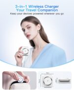 Charging Station for Apple Multiple Devices - 3 in 1 Foldable Magnetic Wireless ... - Image 3