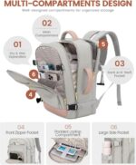 LOVEVOOK Travel Backpack For Women, 40L Carry On Backpack Flight Approved, TSA P... - Image 4