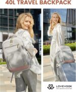 LOVEVOOK Travel Backpack For Women, 40L Carry On Backpack Flight Approved, TSA P... - Image 6