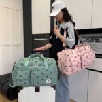 Eslcorri Women Travel Duffle Bag with Small Pouch- Cordoroy Sports Duffel Bag wi... - Image 5