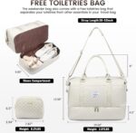 LOVEVOOK Travel Duffle Bag,Weekender Bags for Women with Shoe Compartment，Carry ... - Image 3