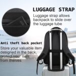 Laptop Backpack,Business Travel Anti Theft Slim Durable Laptops Backpack with US... - Image 3