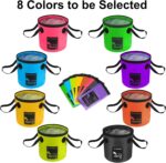 AUTODECO Collapsible Bucket 5 Gallon Container Folding Water Bucket Portable Was... - Image 9