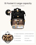 LOVEVOOK Laptop Backpack for Women with Giant Tumbler Holder Pocket,15.6 inch Wa... - Image 5