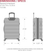 SwissGear 7366 Signature Hardside Expandable Luggage with Spinner Wheels, TSA Lo... - Image 8