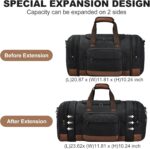 Litvyak Duffle Bag for Travel, 50L Canvas Travel Duffel Bags Overnight Weekend G... - Image 4