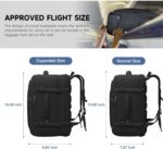Carry On Backpack, 50L Travel Backpack, Luggage Backpack TSA Flight Approved Lap... - Image 4