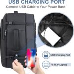 Carry On Backpack, 50L Travel Backpack, Luggage Backpack TSA Flight Approved Lap... - Image 7