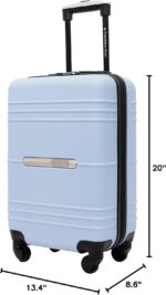 Travelers Club 22" Richmond Spinner Carry-On Luggage, Blue - Image 6
