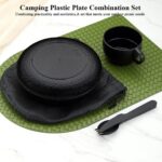 Berglander Camping Mess Kit with Bowl, Plate, Cup, Spoon, Fork, Knife and Carry ... - Image 4