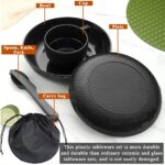Berglander Camping Mess Kit with Bowl, Plate, Cup, Spoon, Fork, Knife and Carry ... - Image 5