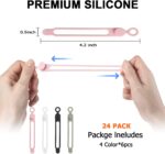 Nearockle 24Pcs Silicone Cable Straps Cord Organizer for Bundling Earphone, Phon... - Image 3