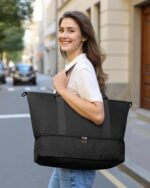 HOTOR Travel Duffel Bag - Weekender Bags for Women, Gym Tote Bags with Shoe Comp... - Image 3