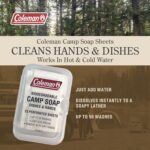 Coleman Camp Soap Sheets – 25 Travel Soap Sheets for Camping, Hiking & Backpacki... - Image 4