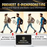 SaiTech IT 5 Pack RFID Blocking Card, One Card Protects Entire Wallet Purse, NFC... - Image 4