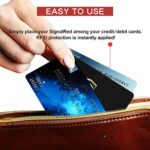 SaiTech IT 5 Pack RFID Blocking Card, One Card Protects Entire Wallet Purse, NFC... - Image 9
