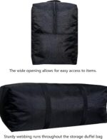 Extra Large Storage Duffle Bag with Zippers and Handles, Big Foldable Duffle Bag... - Image 5