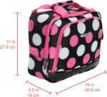 Rockland Fashion Softside Upright Luggage Set,Expandable, Multi/Pink Dot, 2-Piec... - Image 6
