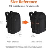 Amazon Basics Travel Backpack, Carry-On with Laptop Compartment, 40L Capacity, E... - Image 4
