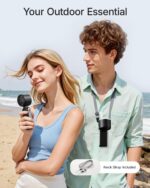 Portable Handheld Turbo Fan - 5 Gear High Speed 4000mAh Rechargeable Mini Person... - Image 4