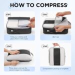 10 Set Compression Packing Cubes for Travel Essentials,Compressible Expandable P... - Image 4