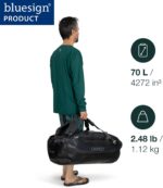 Osprey Transporter Waterproof 70L Duffel Bag, Mars Orange - Image 3