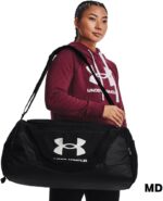 Under Armour Unisex-Adult Undeniable 5.0 Duffle, Black (001)/Metallic Silver, Me... - Image 4