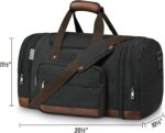 Duffle Bag for Travel,Overnight Weekend Gym Carry On Luggage Bag, 50L Canvas Tra... - Image 3