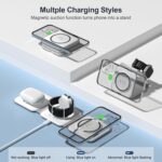 UCOMX 3 in 1 Charging Station for Multple Devices,Foldable 3 in 1 Wireless Charg... - Image 4