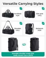 BAGSMART 4-IN-1 Duffle Bag for Travel, 40L Travel Bag Gym Duffle, TSA Carry on B... - Image 3