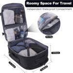 MOZETO TSA Approved Carry On Backpack, Extra Large Tactical Travel Backpack for ... - Image 3