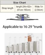 Luggage Straps Bag Bungee， Luggage Straps Suitcase Adjustable Belt，Add a Bag Eas... - Image 6