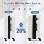 NEWBULIG 20 Inch Carry on Luggage, Lightweight Expandable Rolling Suit Case with... - Image 3