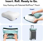 Cushion Lab Travel Deep Sleep Pillow – Compact Memory Foam Neck Pillow for Sleep... - Image 4