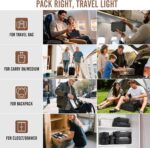 Veken 10 Set/8 Set Packing Cubes for Travel Essentials, Suitcase Organizer Bags ... - Image 4