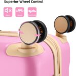 LARVENDER Luggage Sets 3 Piece Expandable Carry on Luggage 22x14x9 Airline Appro... - Image 8