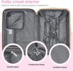 LARVENDER Luggage Sets 3 Piece Expandable Carry on Luggage 22x14x9 Airline Appro... - Image 9