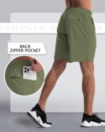 CANGHPGIN 2 Pack Mens Workout Athletic Shorts 7 inch Inseam Quick Dry Hiking Sho... - Image 5