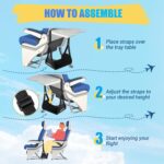 Airplane Foot Hammock, No Collapse Foot Rest for Plane Travel with Extended Adju... - Image 4