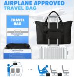 Travel Duffle Bag, Weekender Travel Bag Men Small Gym Bag for Women, Hospital Ba... - Image 4