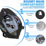 Travel Duffle Bag, Weekender Travel Bag Men Small Gym Bag for Women, Hospital Ba... - Image 5