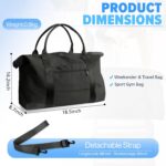 Travel Duffle Bag, Weekender Travel Bag Men Small Gym Bag for Women, Hospital Ba... - Image 6