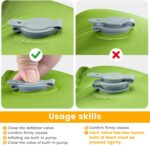 Camping Sleeping Pad, 4in Thick Ultralight Inflatable Camping Mat with Pillow, B... - Image 5