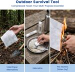 BigOtters Compressed Towels, 100PCS D isposable Face Towels for Travel Expandabl... - Image 6