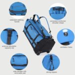 Rolling Duffle Bag with Wheels,86L 30”Carry on Luggage with Wheels,Folding Trave... - Image 3