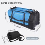 Rolling Duffle Bag with Wheels,86L 30”Carry on Luggage with Wheels,Folding Trave... - Image 5