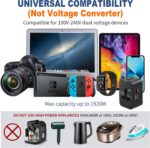Travel Adapter USB C, Universal All in One Worldwide Travel Adapter Fast Charge ... - Image 4