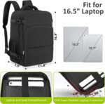 Travel Backpack for Women Men,Travel Laptop Backpack w/USB Charging Port, Waterp... - Image 3